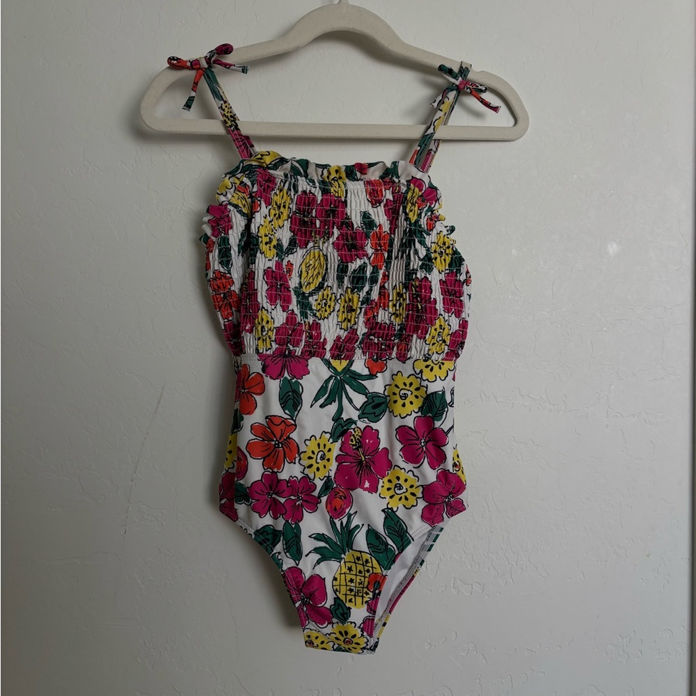Girls Tucker and Tate floral bathing suit
